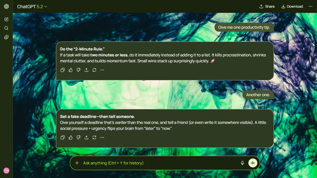 Frosted Wisp theme preview