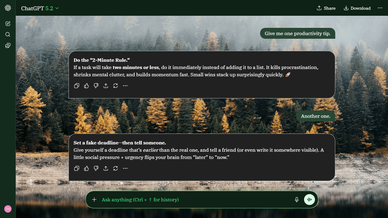 Gentle Summit theme preview