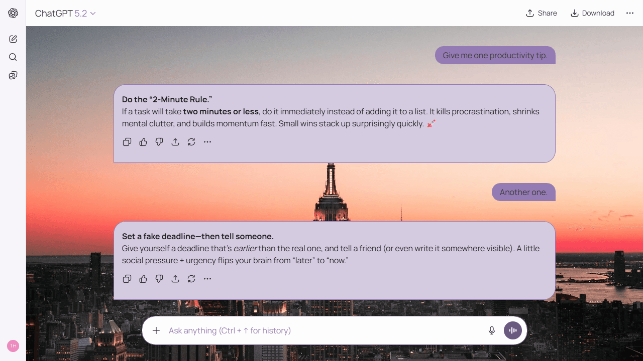 Glowing District theme preview
