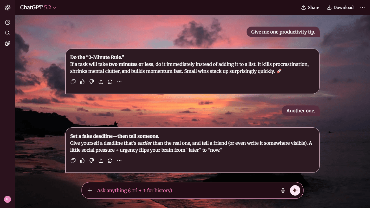 Luminous Nimbus theme preview