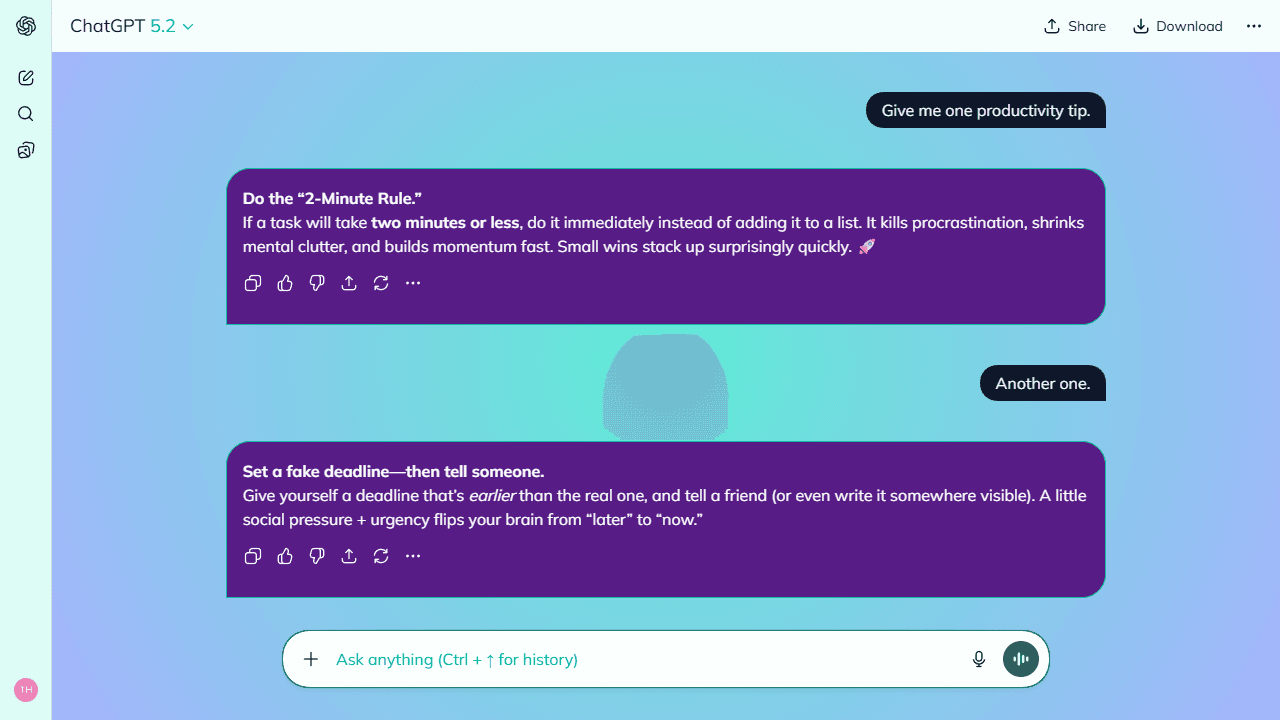 Mirage Prism theme preview