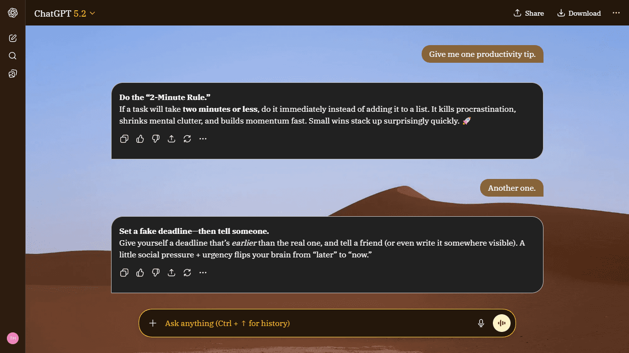 Calm Basin theme preview