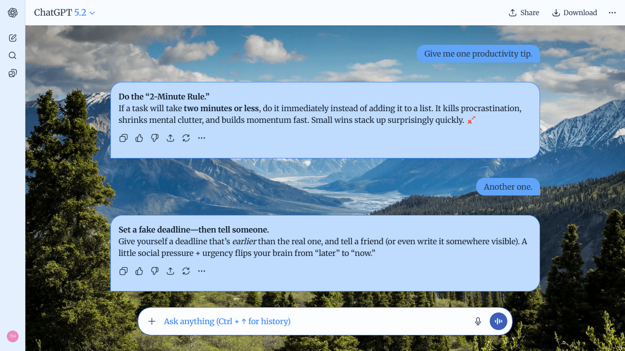 Calm Meadow theme preview