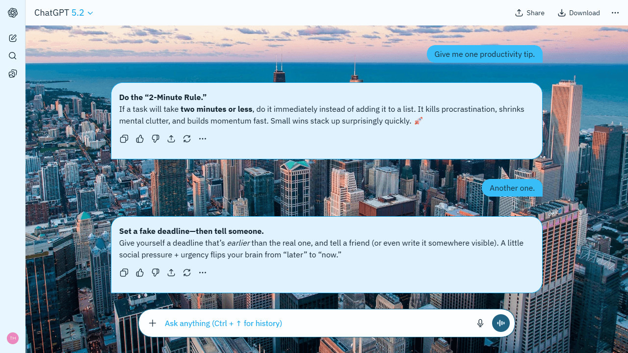 Calm Quay theme preview