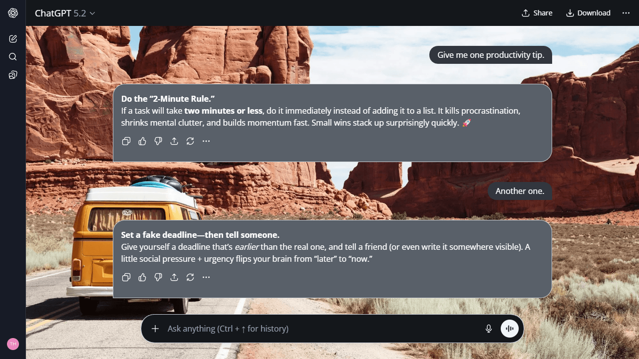 Drifting Path theme preview