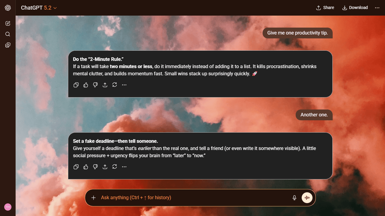 Glowing Bloom theme preview