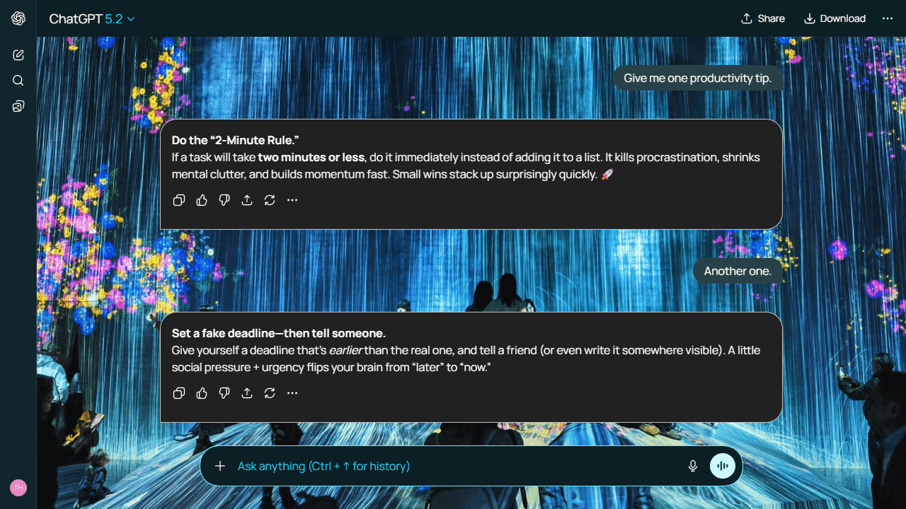 Glowing Echo theme preview