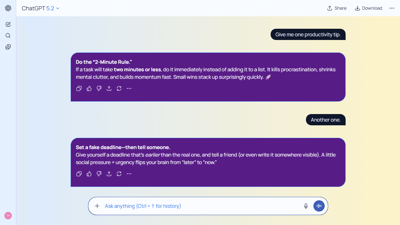 Haven Sweep theme preview