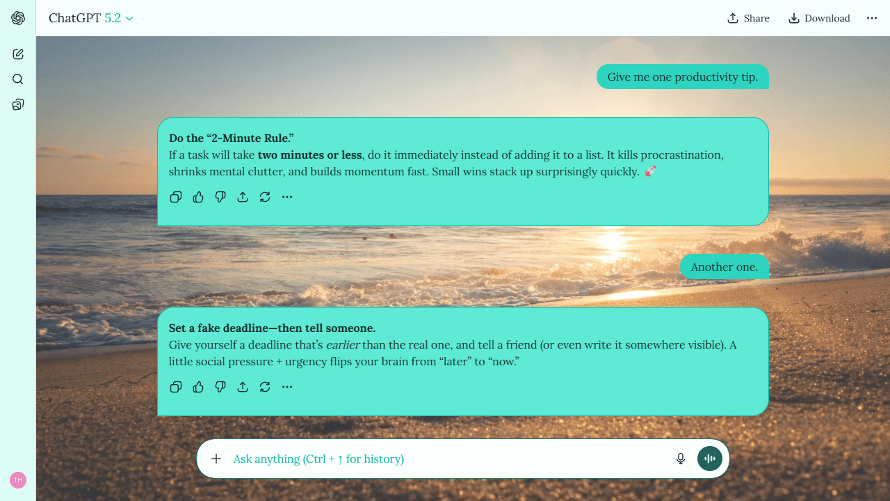 Hidden Cove theme preview