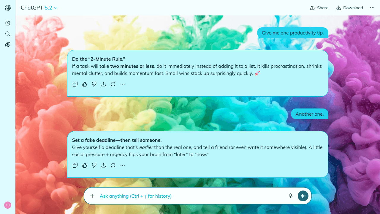 Hidden Spiral theme preview