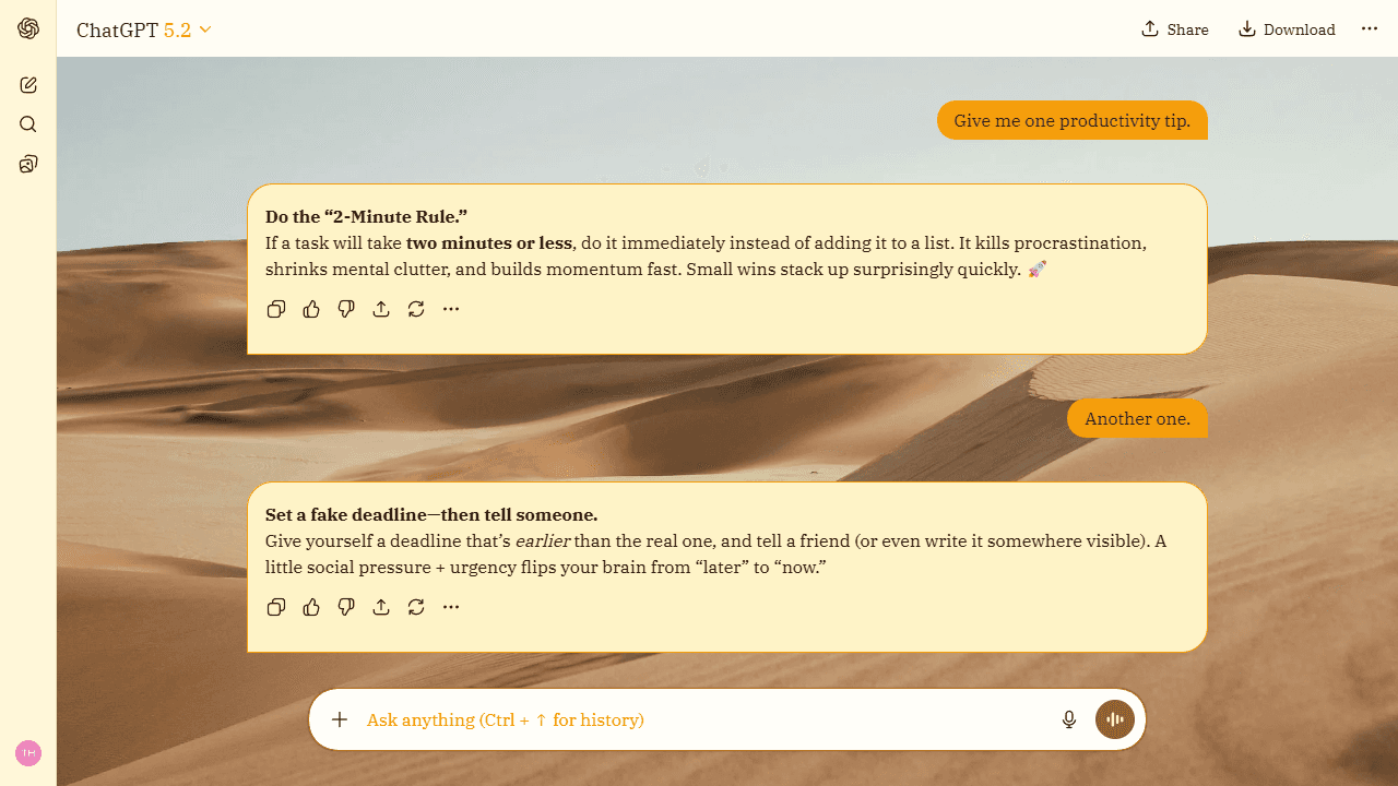 Hushed Drift theme preview