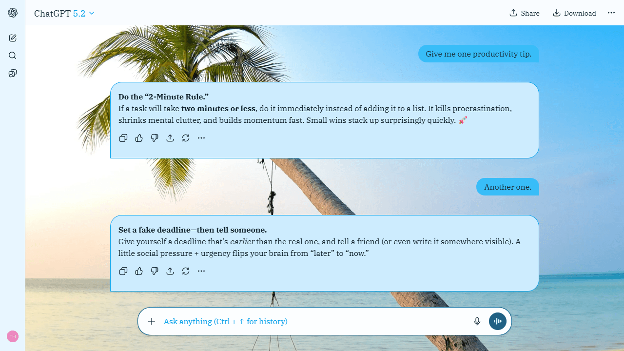 Hushed Isle theme preview