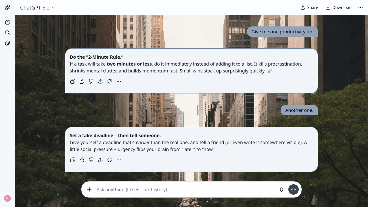 Hushed Skylane theme preview