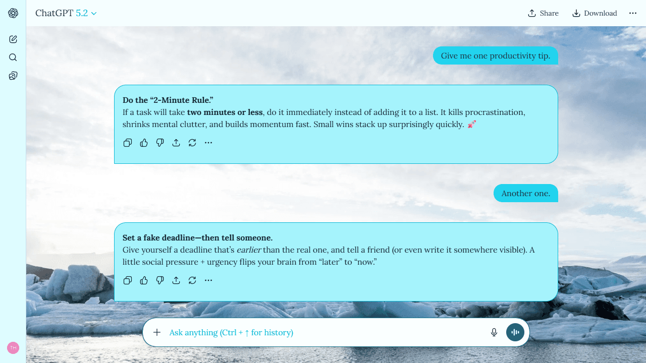 Luminous Haze theme preview