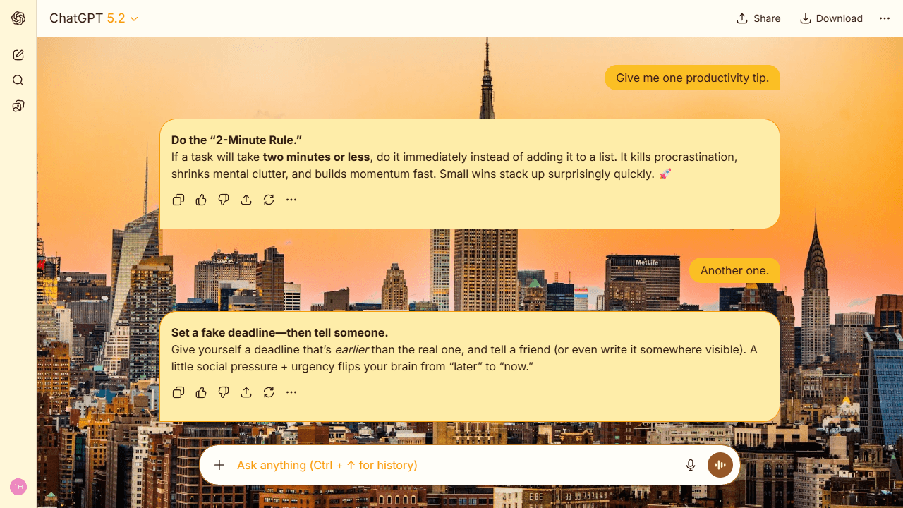 Luminous Quay theme preview