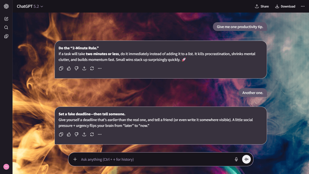 Quiet Curl theme preview