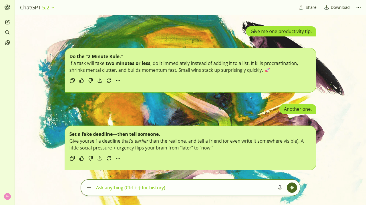 Serene Trace theme preview