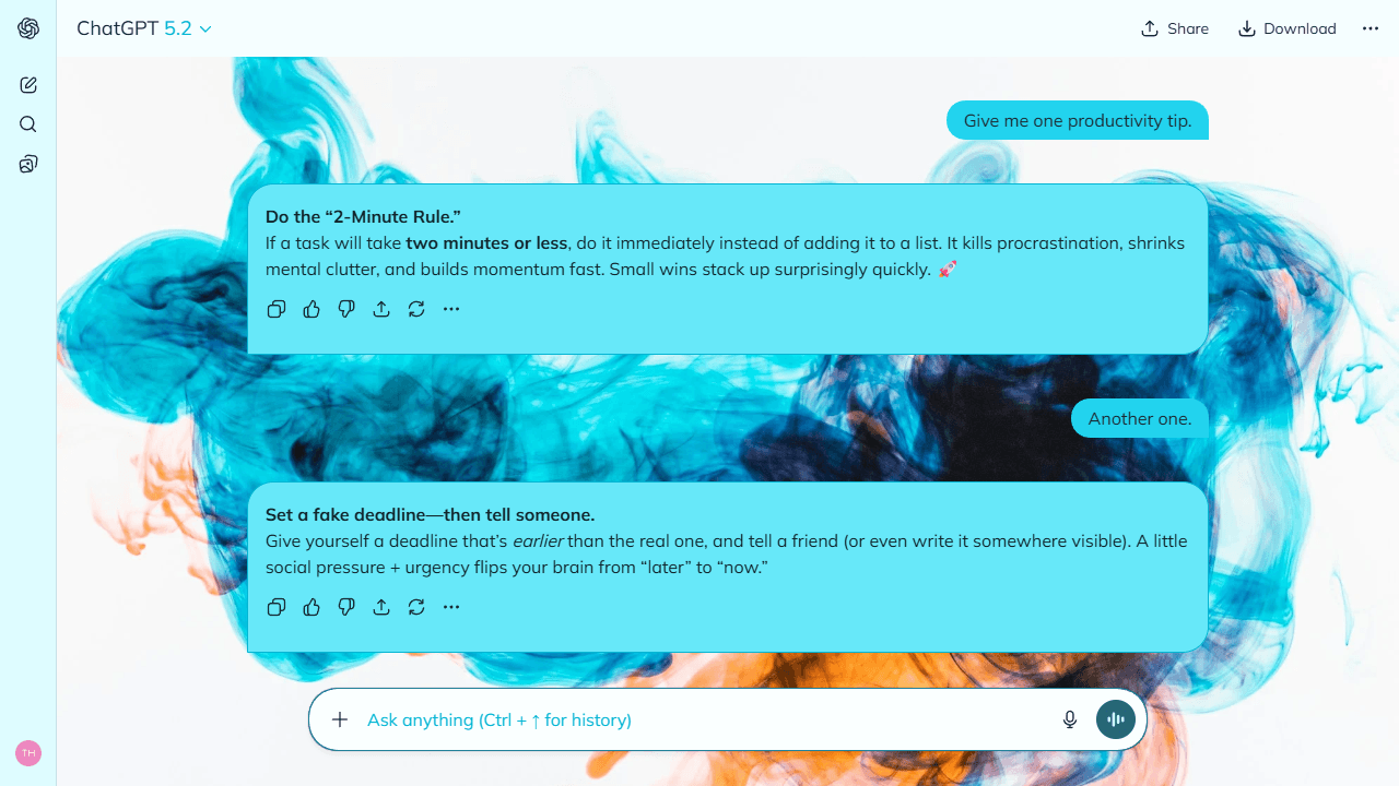 Stormy Spiral theme preview