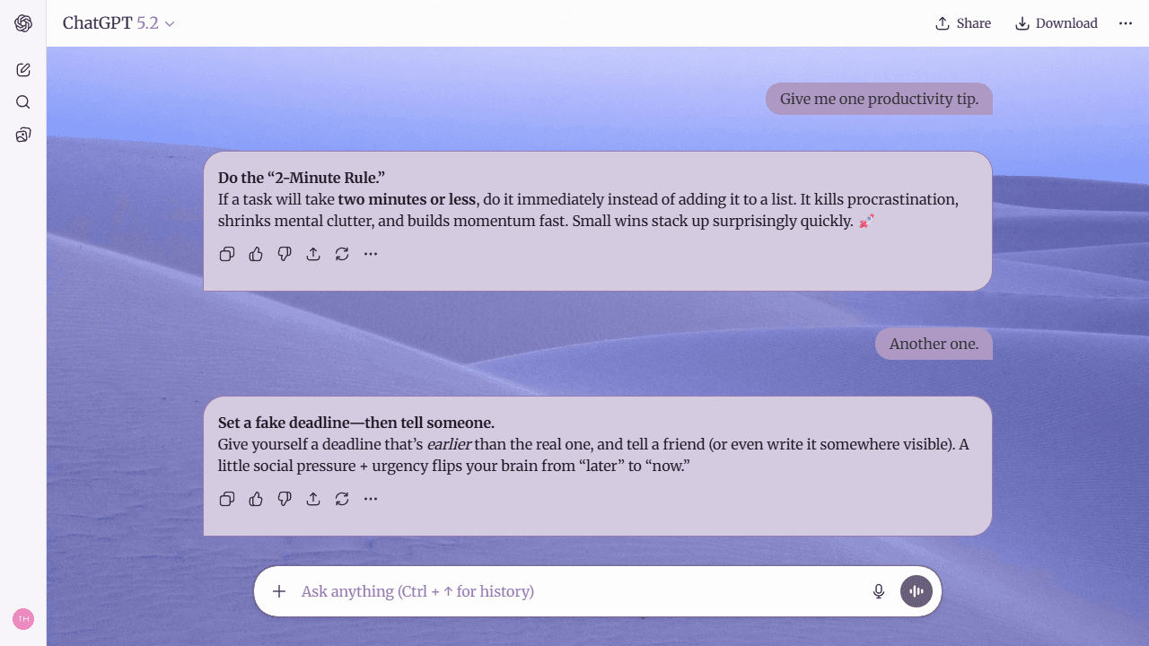 Sunlit Spine theme preview