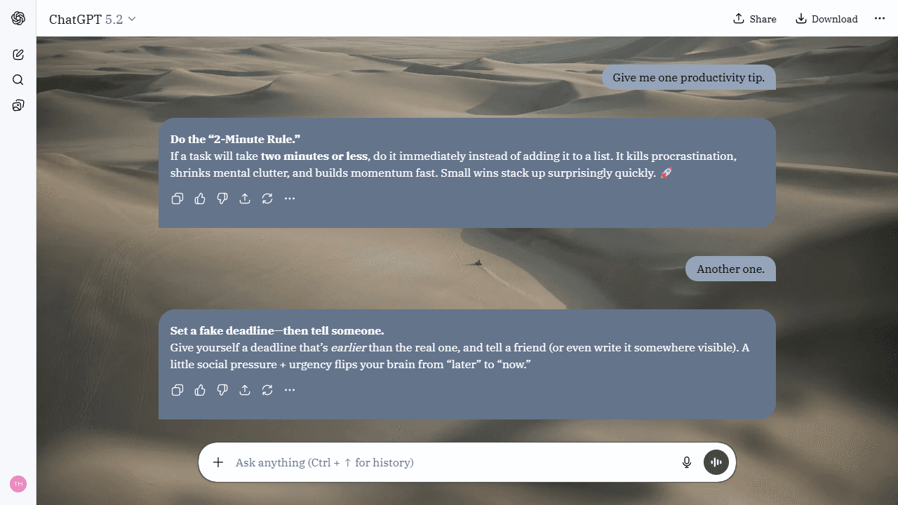 Wild Dune theme preview