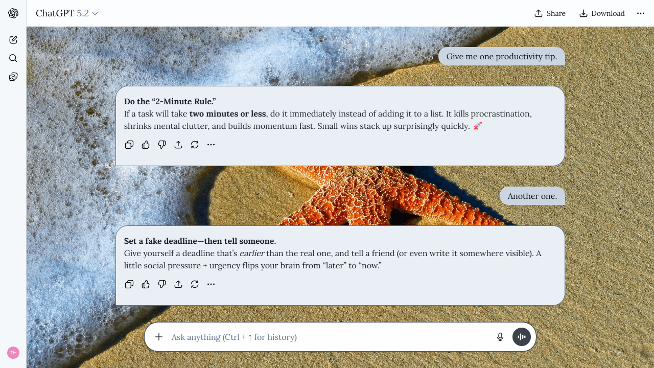 Windswept Reef theme preview