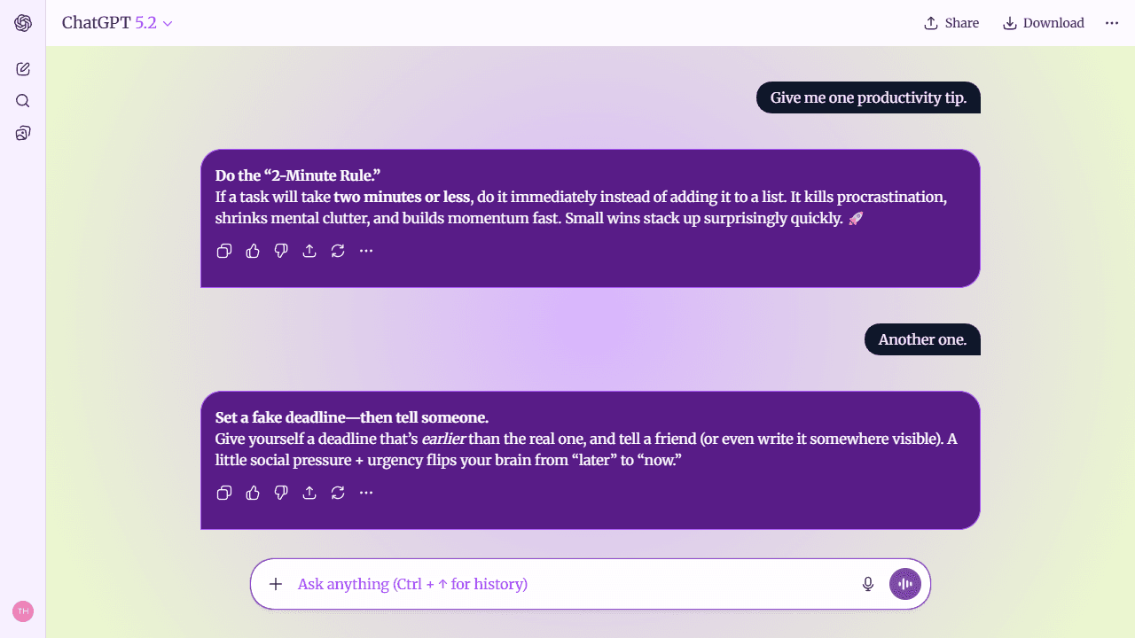 Zenith Pulse theme preview
