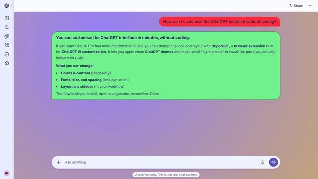 Amber Surface theme preview