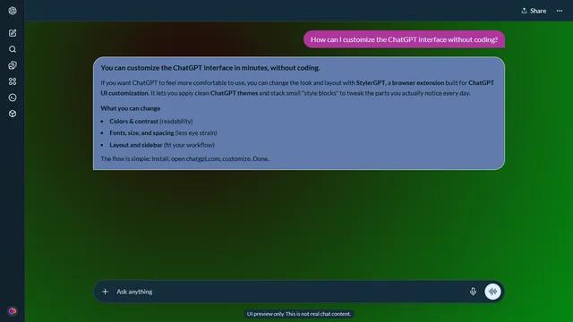 Burnished Fiber theme preview