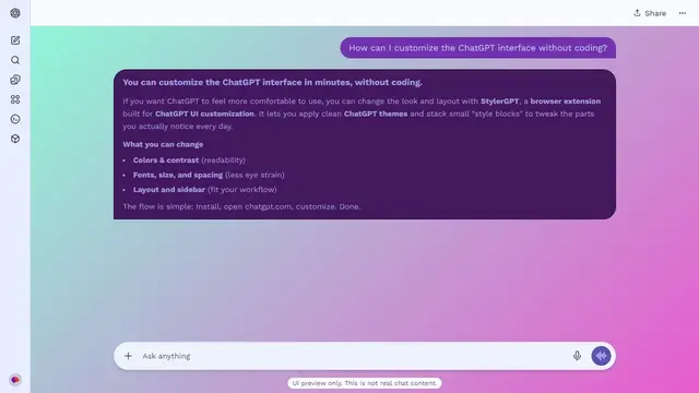 Clouded Street theme preview