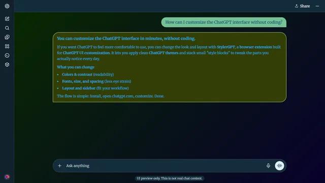Dappled Glow theme preview