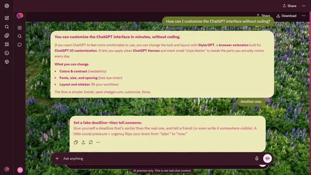 Dappled Trace theme preview