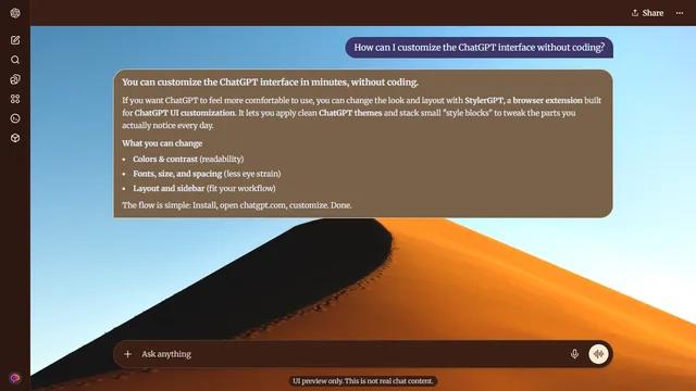 Drifting Dune theme preview