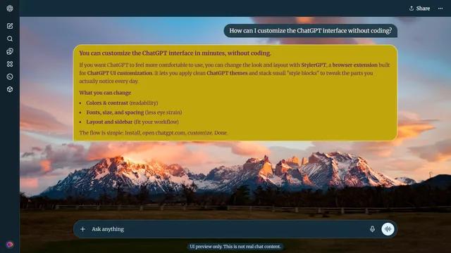 Drifting Summit theme preview