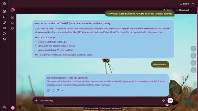 Drifting Valley theme preview