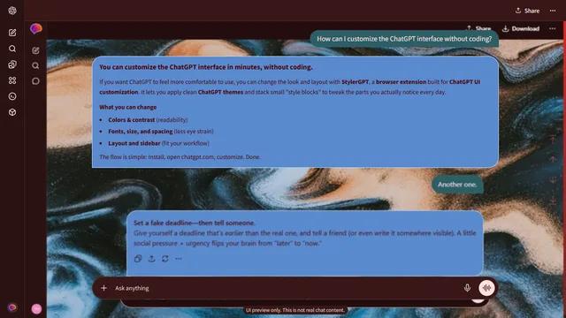 Drifting Whorl theme preview