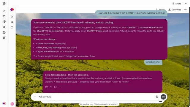 Dusty Curl theme preview