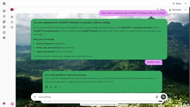 Echoing Contour theme preview