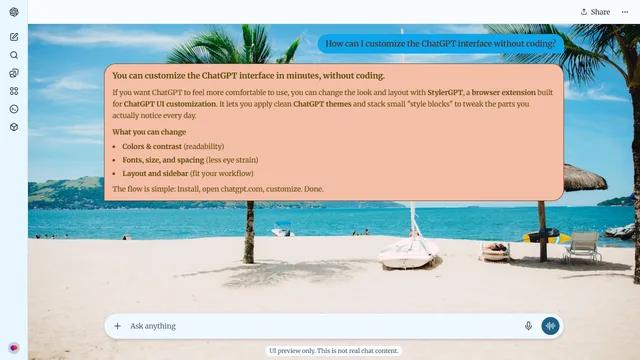 Faded Tide theme preview