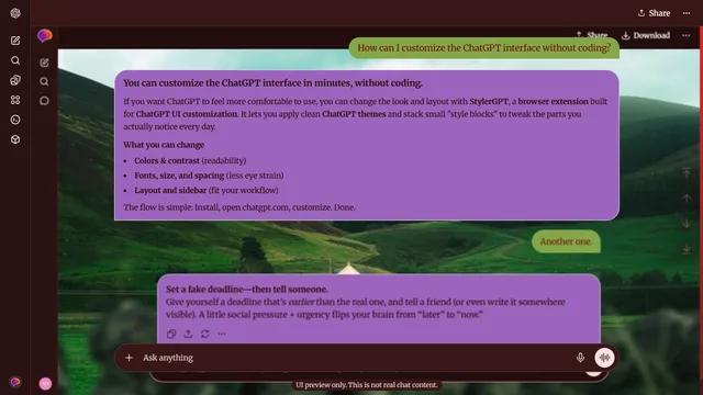 Faded Wake theme preview