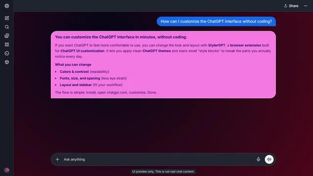Fathom Burst theme preview