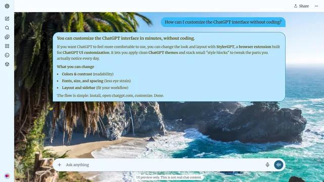 Frosted Bay theme preview
