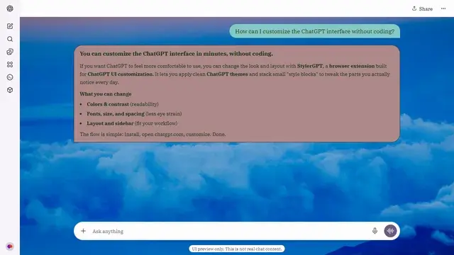 Frosted Nimbus theme preview
