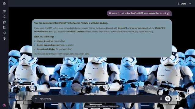 Frosted Scene theme preview