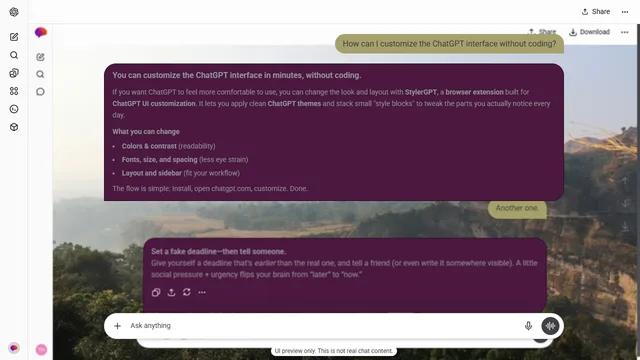 Gilded Curl theme preview