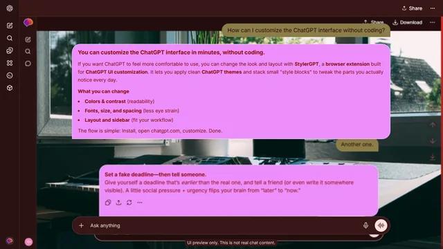 Gilded Veil theme preview