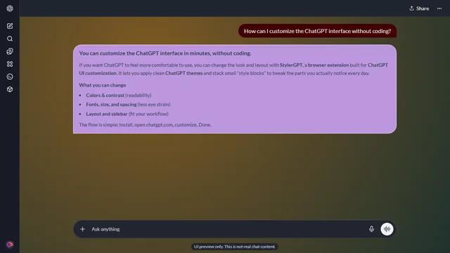 Glasslit Skyline theme preview