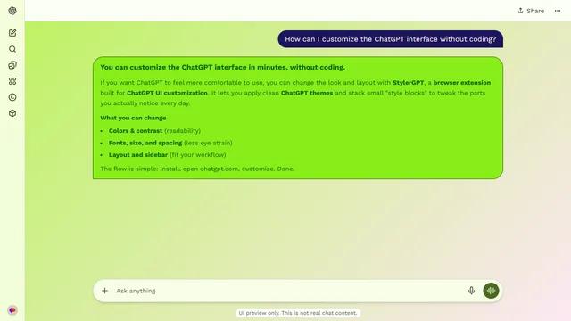 Glimmer Flow theme preview