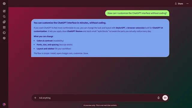 Glint Run theme preview