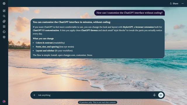 Glowing Bay theme preview
