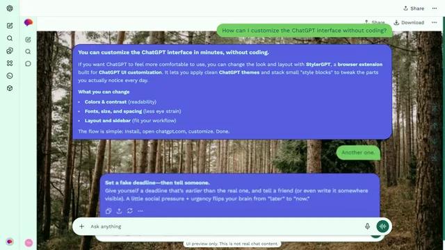 Glowing Grain theme preview